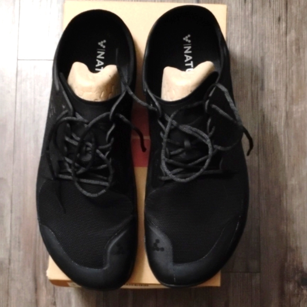 VivoBarefoot Men's Primus Lite III Running Shoes Obsidian Textile EU 49 US 15